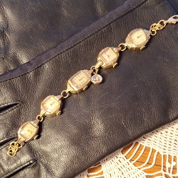 Vintage Gold Watch Bracelet - Picture 1 of 16